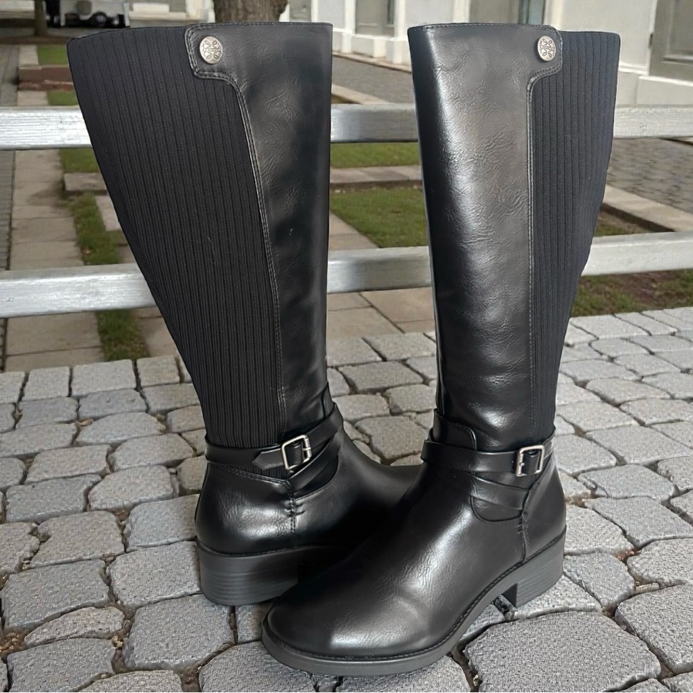 Life Stride Black Over the Knee Boots - Picture 3 of 16